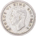 Moeda, Nova Zelândia, George VI, 3 Pence, 1946, British Royal Mint, VF(30-35)