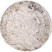 Moneda, Francia, Louis XIV, 20 Sols aux insignes, 1707, Rouen, MBC+, Plata