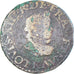 Moneta, Francia, Louis XIII, Double Tournois, 1611, Bordeaux, MB, Rame, KM:59.3