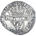 Monnaie, France, Charles X, 1/4 Ecu, 1592, Nantes, TTB, Argent, Gadoury:521