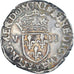Munten, Frankrijk, Henri IV, 1/8 Ecu, 1599, Nantes, FR+, Zilver, Gadoury:582