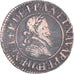 Moneta, Francia, Henri IV, Double Tournois, 1591, Châlons-en-Champagne, MB+