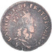 Moneda, Francia, Louis XIV, Liard, 1656, Pont-de-l'Arche, BC+, Cobre, KM:192.2