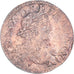 Moneta, Francia, Louis XIII, Double Tournois, 1640, Feurs, MB+, Rame, KM:86.7