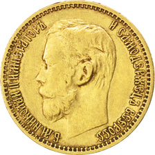 Russie, Nicolas II, 5 Roubles, 1898, Saint-Pétersbourg, KM 62