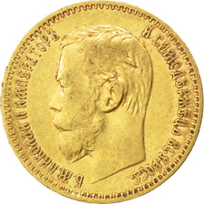 Russie, Nicolas II, 5 Roubles, 1898, Saint-Pétersbourg, KM 62