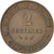 Moneta, Francja, Cérès, 2 Centimes, 1884, Paris, AU(50-53), Bronze, KM:827.1