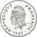 Moneda, Nueva Caledonia, 50 Francs, 1967, Monnaie de Paris, ESSAI, FDC, Níquel