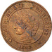 Coin, France, Cérès, 2 Centimes, 1890, Paris, AU(55-58), Bronze, KM:827.1