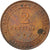 Moneta, Francja, Cérès, 2 Centimes, 1890, Paris, AU(55-58), Bronze, KM:827.1