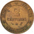 Moneta, Francja, Cérès, 2 Centimes, 1892, Paris, AU(50-53), Bronze, KM:827.1