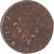Moeda, França, Louis XIII, Double Tournois, 1637, VF(30-35), Cobre, Gadoury:11