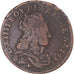 Moneda, Francia, Louis XIV, Liard, 1658, Limoges, BC+, Cobre, KM:192.9