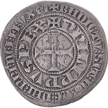 Monnaie, France, Philippe IV, Gros Tournois à l'O rond, TTB, Argent