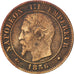 Moneta, Francia, Napoleon III, Napoléon III, 2 Centimes, 1856, Strasbourg, MB