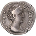 Moeda, Diva Faustina I, Denarius, 141, Rome, VF(30-35), Prata, RIC:347