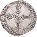 Moneta, Francia, Henri IV, 1/4 Ecu, 1606, La Rochelle, BB, Argento, Gadoury:597