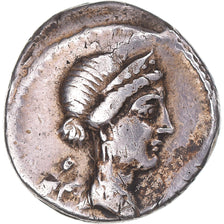 Coin, Julius Caesar, Denarius, 46-45 BC, Rome, VF(30-35), Silver, Crawford:468/1