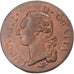 Münze, Frankreich, Louis XVI, Sol, 1791, Lyon, SS, Kupfer, Gadoury:350