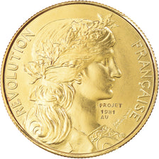 Frankreich, Medaille, Révolution française, 1981, PROJET, STGL, Gold