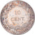 Munten, FRANS INDO-CHINA, 10 Cents, 1912, Paris, ZF+, Zilver, KM:9