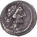 Moeda, Julius Caesar, Denarius, 47-46 BC, Military mint in North Africa
