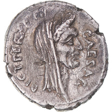 Moneta, Julius Caesar, Denarius, 44 BC, Rome, BB, Argento, Sear:1414