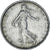 Moneda, Francia, Semeuse, 5 Francs, 1963, Paris, BC+, Plata, KM:926, Gadoury:770