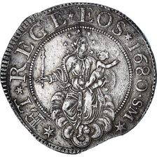 Italie, République de Gênes, Scudo, 1680, Gênes, SM, TTB+, Argent, KM:79