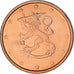 Finland, 2 Euro Cent, 2003, Vantaa, UNC-, Copper Plated Steel, KM:99