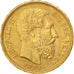 Belgio, Leopold II, 20 Francs, 20 Frank, 1871, SPL-, Oro, KM:37