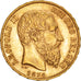 Belgio, Leopold II, 20 Francs, 20 Frank, 1874, SPL-, Oro, KM:37