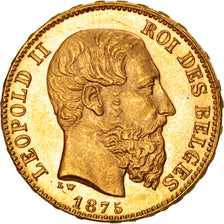 Belgique, Léopold II, 20 Francs, 1875, KM 37