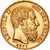 Belgio, Leopold II, 20 Francs, 20 Frank, 1877, SPL-, Oro, KM:37