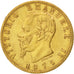 ITALY, 20 Lire, 1875, Rome, KM #10.2, EF(40-45), Gold, 6.42