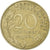 Francia, 20 Centimes, Marianne, 1965, Paris, Aluminio - bronce, MBC, KM:930