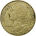 França, 20 Centimes, Marianne, 1974, Pessac, Alumínio-Bronze, EF(40-45)