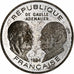 Francja, 100 Francs, Traité de l'Elysée, 1994, Monnaie de Paris, BE, Srebro