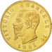 ITALY, 20 Lire, 1865, Torino, KM #10.1, AU(50-53), Gold, 6.45