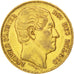 BELGIUM, 20 Francs, 20 Frank, 1865, KM #23, EF(40-45), Gold, 6.46