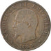 Monnaie, France, Napoleon III, Napoléon III, 5 Centimes, 1855, Strasbourg, TB