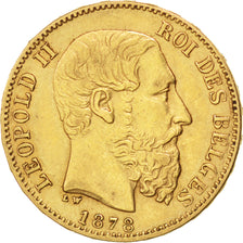 Belgique, Léopold II, 20 Francs, 1878, KM 37