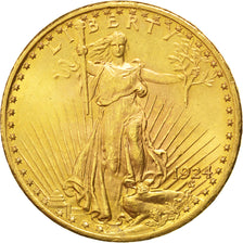 UNITED STATES, Saint-Gaudens, $20, Double Eagle, 1924, U.S. Mint, KM #131,...