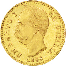 Italia, Umberto I, 20 Lire, 1893, Rome, SPL-, Oro, KM:21