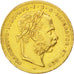 AUSTRIA, 8 Florins-20 Francs, 1882, KM #2269, AU(55-58), Gold, 6.46