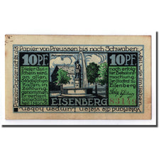 Biljet, Duitsland, Eisenberg Stadt, 10 Pfennig, fontaine, O.D, SPL, Mehl:322.1a