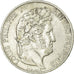 Coin, France, Louis-Philippe, 5 Francs, 1848, Strasbourg, EF(40-45), Silver