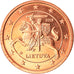 Lituânia, 2 Euro Cent, 2015, MS(64), Bimetálico