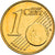 Países Bajos, 1 Centime, Reine Beatrix, 2009, golden, SC, Plata chapada en