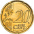 Países Bajos, 20 Centimes, Reine Beatrix, 2009, golden, SC, Nordic gold